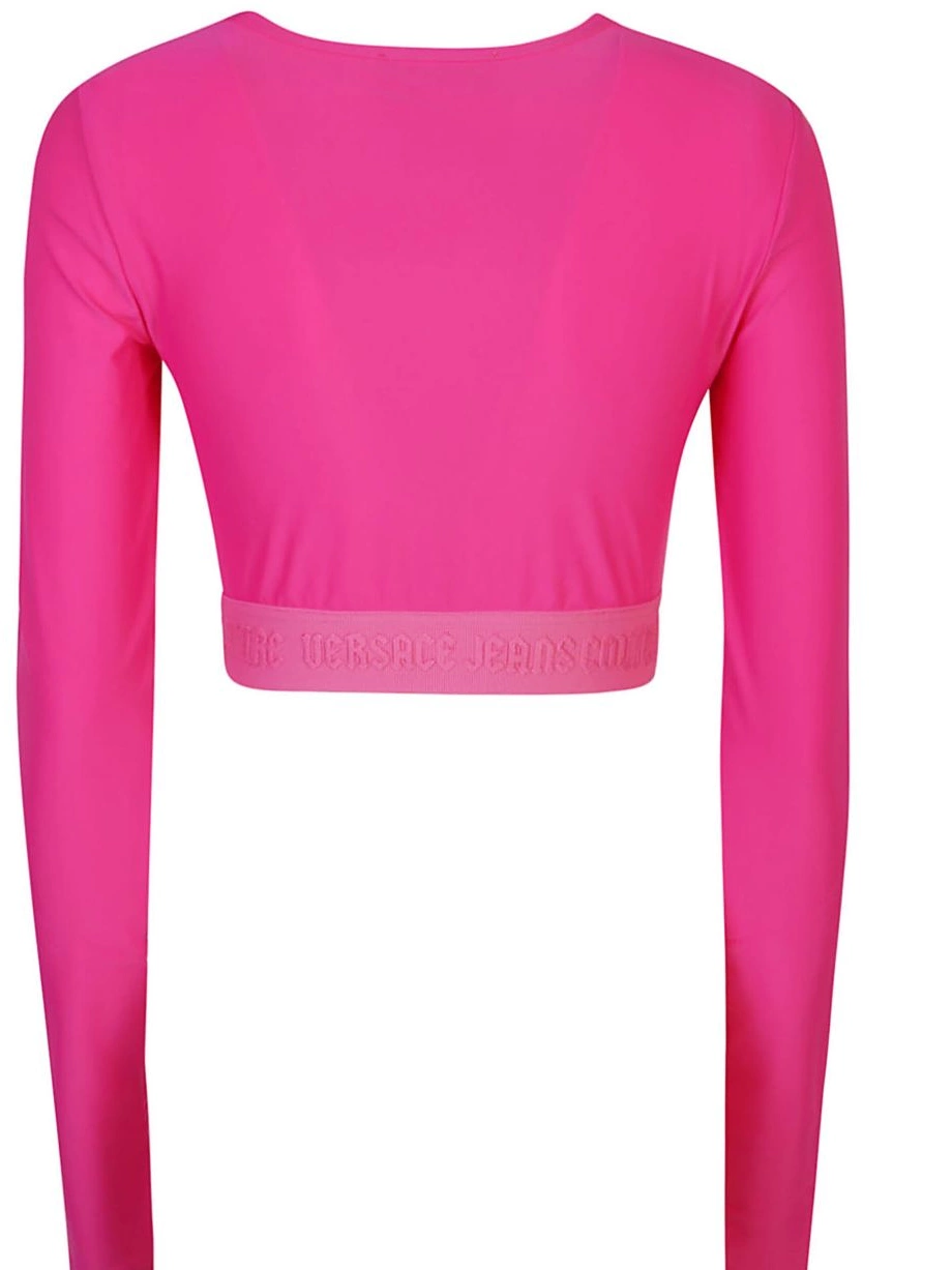 Affordable Versace top Jeans Couture stretch-design cropped Women 0403
